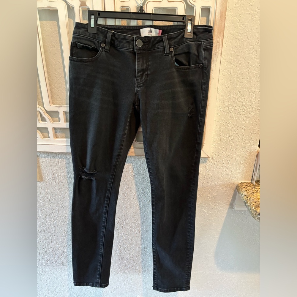 CAbi Black Skinny Jeans Classic Style